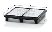 Filtru aer (C2119 MANN-FILTER) CHERY,CHEVROLET,DAEWOO
