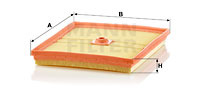 Filtru aer (C22035 MANN-FILTER) AUDI,SEAT,SKODA,VW