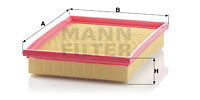 Filtru aer (C22562 MANN-FILTER) HOLDEN,OPEL,VAUXHALL