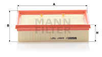 Filtru aer (C2287 MANN-FILTER) MERCEDES-BENZ