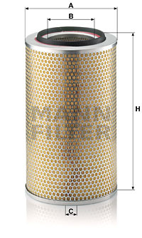 Filtru aer (C234403 MANN-FILTER) MERCEDES-BENZ