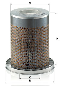 Filtru aer (C23589 MANN-FILTER) JOHN DEERE