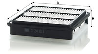Filtru aer (C24011 MANN-FILTER) HOLDEN,MITSUBISHI