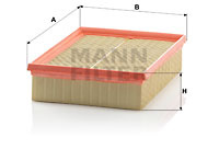 Filtru aer (C24128 MANN-FILTER) OPEL,VAUXHALL