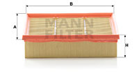 Filtru aer (C24130 MANN-FILTER) FORD,FORD AUSTRALIA,LDV,METROCAB