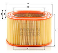 Filtru aer (C24135 MANN-FILTER) MITSUBISHI