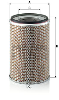 Filtru aer (C24719 MANN-FILTER) ERF,FIAT,FORD,IVECO,RENAULT TRUCKS