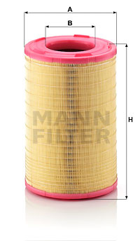 Filtru aer (C25003 MANN-FILTER) MACK,RENAULT TRUCKS,VOLVO