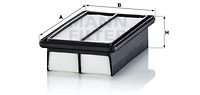 Filtru aer (C25050 MANN-FILTER) HYUNDAI