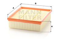 Filtru aer (C25122 MANN-FILTER) LAND ROVER