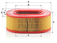 Filtru aer (C25124 MANN-FILTER)
