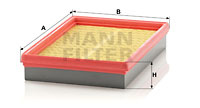 Filtru aer (C2573 MANN-FILTER) FORD AUSTRALIA,MAZDA
