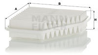 Filtru aer (C26003 MANN-FILTER) LEXUS,LOTUS,PONTIAC,TOYOTA