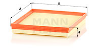 Filtru aer (C260092 MANN-FILTER) MERCEDES-BENZ