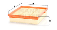 Filtru aer (C26010 MANN-FILTER) TOYOTA