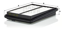 Filtru aer (C26089 MANN-FILTER) NISSAN,RENAULT