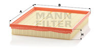 Filtru aer (C261102 MANN-FILTER) MERCEDES-BENZ