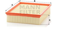Filtru aer (C261682 MANN-FILTER) BITTER,HOLDEN,IRMSCHER,OPEL,VAUXHALL