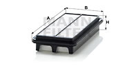 Filtru aer (C2617 MANN-FILTER) KIA