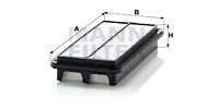 Filtru aer (C2617 MANN-FILTER) KIA
