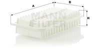Filtru aer (C2620 MANN-FILTER) SUBARU,TAGAZ,TOYOTA