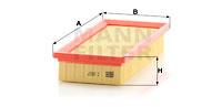 Filtru aer (C2657 MANN-FILTER) FIAT,LANCIA