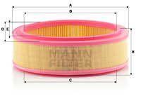 Filtru aer (C26721 MANN-FILTER) DACIA,RENAULT