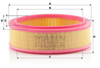 Filtru aer (C26721 MANN-FILTER) DACIA,RENAULT