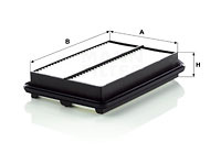 Filtru aer (C27002 MANN-FILTER) HONDA