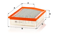 Filtru aer (C27047 MANN-FILTER) JEEP