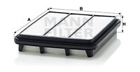 Filtru aer (C2740 MANN-FILTER) CHEVROLET