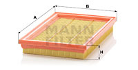 Filtru aer (C2748 MANN-FILTER) FORD,MAZDA
