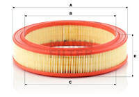 Filtru aer (C2749 MANN-FILTER) FORD,FORD AUSTRALIA,FORD OTOSAN,SKODA