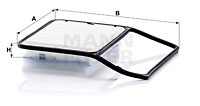 Filtru aer (C31008 MANN-FILTER) DAIHATSU,TOYOTA