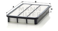 Filtru aer (C3145 MANN-FILTER) HOLDEN,ISUZU,LOTUS,OPEL,VAUXHALL