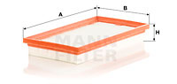 Filtru aer (C3233 MANN-FILTER) BESTURN (FAW),MAZDA