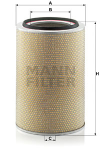 Filtru aer (C331840 MANN-FILTER) MERCEDES-BENZ,SETRA