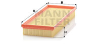 Filtru aer (C33831 MANN-FILTER) FIAT,LANCIA
