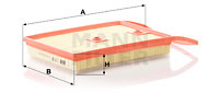 Filtru aer (C35011 MANN-FILTER) AUDI,SEAT,SKODA,VW