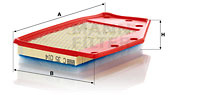 Filtru aer (C35014 MANN-FILTER) OPEL,VAUXHALL