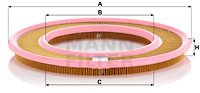 Filtru aer (C3555 MANN-FILTER) MERCEDES-BENZ