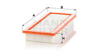 Filtru aer (C36003 MANN-FILTER) Citroen,Citroen (DF-PSA),DS,DS (CAPSA),MINI,OPEL,PEUGEOT,PEUGEOT (DF...