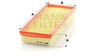 Filtru aer (C38001 MANN-FILTER) RENAULT