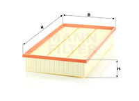 Filtru aer (C38002 MANN-FILTER) AUDI,CUPRA,SKODA,VW