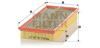 Filtru aer (C381631 MANN-FILTER) DAEWOO,MERCEDES-BENZ,PUCH,SSANGYONG