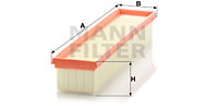 Filtru aer (C38751 MANN-FILTER) DACIA,NISSAN,RENAULT