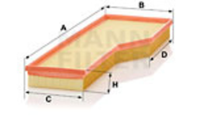 Filtru aer (C54165 MANN-FILTER) PORSCHE