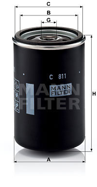 Filtru aer (C811 MANN-FILTER) AVIA,BERKHOF,BMC,BOVA,DAF,DENNIS,FORD,GINAF,HEULIEZ,IRISBUS,IRIZAR,KAV...
