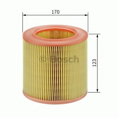 Filtru aer CITROEN BERLINGO (MF) (1996 - 2016) BOSCH 1 457 433 544 piesa NOUA