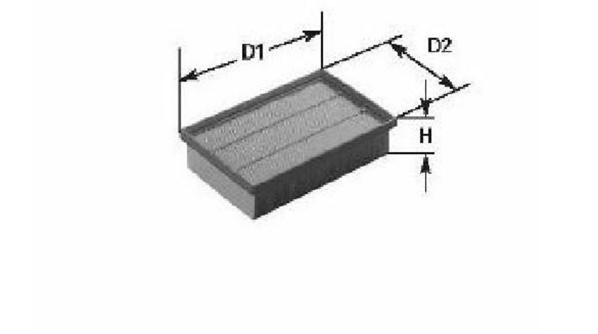 Filtru aer Citroen C4 (2004->) [LA_, LC_] 1444 FC